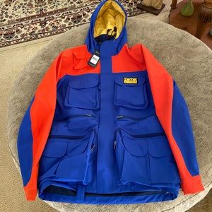 Polo Ralph Lauren Men's Royal Blue/Orange Hi Tech Anorak Jacket